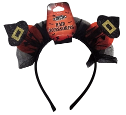 Cerchietto di Halloween con zucche e cappelli da strega