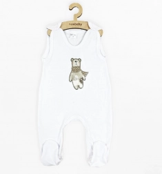 pagliaccetto per neonato in cotone New Baby Polar Bear 68 (4–6 mesi)
