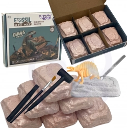 WOOPIE set di scavi 6 in 1 scheletri di dinosauri per il piccolo archeologo
