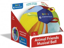 BABY CLEMENTONI palla musicale morbida con suoni di animali (Ø 15 cm)
