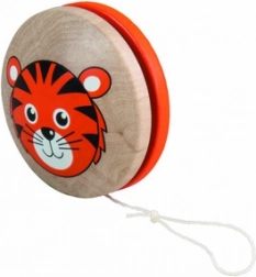 Detoa yo-yo in legno Tigrotto arancione