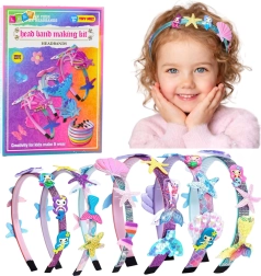 Kit creativo fai-da-te per realizzare cerchietti – sirena e conchiglie