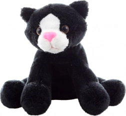 Gatto di peluche nero 14 cm