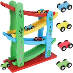 Pista da corsa in legno per auto