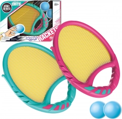 Gioco Woopie Catch Ball - 2 racchette e 2 palline