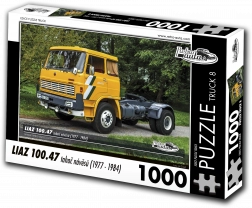 Puzzle Retro-auto Camion LIAZ 100.47 trattore di semirimorchi (1977–1984) – 1000 pezzi