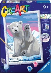 CreArt – orso polare con glitter per bambini