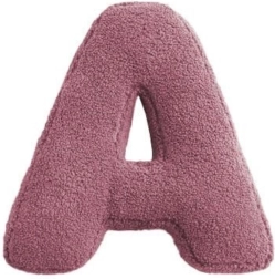 Mealini lettera di peluche A rosa - 1 pezzo