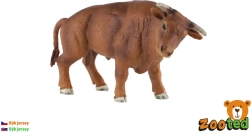 Figurina in plastica di toro Jersey 14 cm
