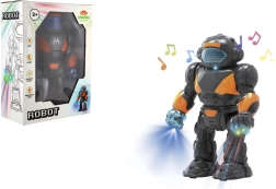 Robot camminante in plastica con luci e suoni 22 cm