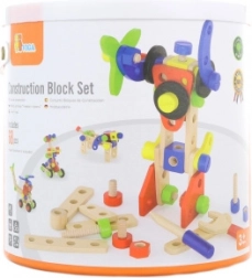 Set di costruzioni in legno per bambini – 68 pezzi