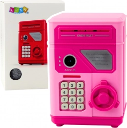 Cassaforte elettronica per bambini - salvadanaio rosa con codice numerico