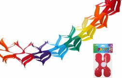 Ghirlanda di carta colorata 3 m