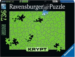 Puzzle RAVENSBURGER KRYPT verde neon, 736 pezzi