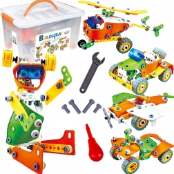 Woopie kit di costruzione veicoli STEM 5in1, 164 pezzi