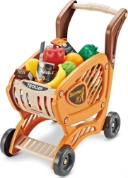 Carrello della spesa per bambini Woopie con parti mobili e 42 accessori