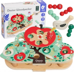 classic world gioco di abilità magnetico acchiappa-il-vermetto, 16 pezzi