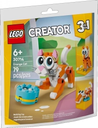 Set di costruzione Creator 3-in-1 – gatta fulva, coccodrillo e gufo
