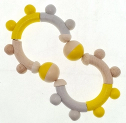 Hess sonaglio in legno naturale giallo