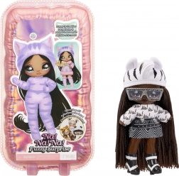 Bambola NA! NA! NA! Fuzzy Surprise Zebra Girl – morbida bambola alla moda con accessori