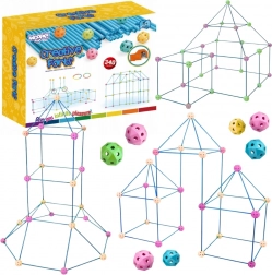 woopie set di costruzione XXL – set per costruire tende e basi, 340 pezzi