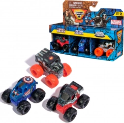 Monster Jam Mini Jams – set di 3 mini truck MARVEL: Winter Soldier, Captain America, War Machine