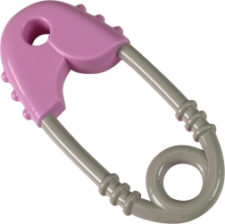 Sonaglio per neonati rosa e grigio