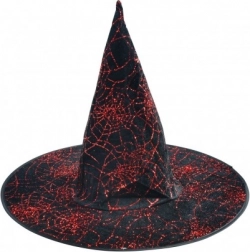 Cappello da strega per adulti nero-viola