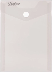 Bustina con bottone A6 verticale Opaline trasparente