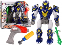 Robot avvitabile con trapano, luci e suoni – blu