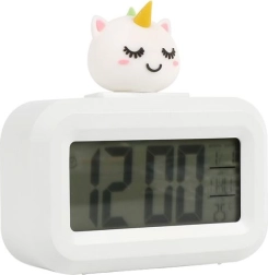 Sveglia con unicorno bianca