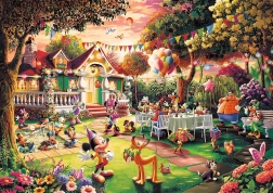 trefl puzzle festa di compleanno mickey mouse 1000 pezzi premium plus