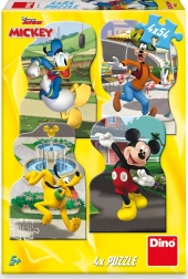 Puzzle Disney Mickey in città 4×54 pezzi