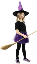 Costume da strega per bambini con gonna tutu e cappello