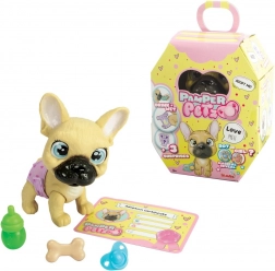 Figuretta Pamper Petz cagnolino Bulldog Francese