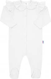 tutina in cotone per neonato New Baby Stripes bianca 80 (9–12 mesi)