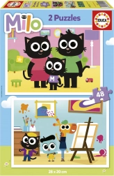 Puzzle Milo 2x48 pezzi di EDUCA