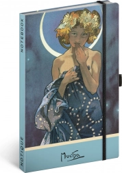 Quadernino Alfons Mucha – Luna, puntinato 13 × 21 cm