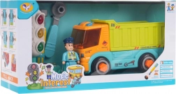 Autocarro ribaltabile da avvitare con accessori e gioco del semaforo luminoso