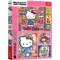 Puzzle 2x200 Hello Kitty e amici