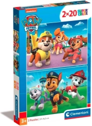 Puzzle 2×20 pezzi Paw Patrol