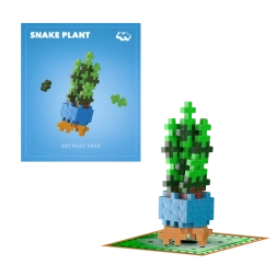 Plus-Plus fiore Snake Plant