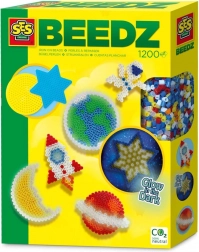 Set creativo di perline termoadesive – spazio che brilla al buio