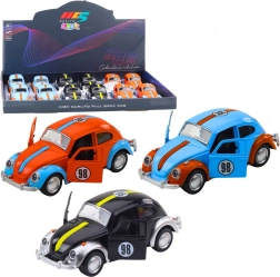 Maggiolino retrò in metallo con motore pull-back e portiere apribili 1:36