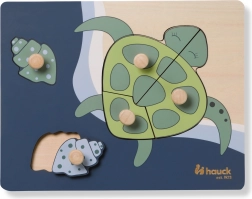 Hauck puzzle in legno con pomelli Turtle