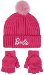 Set invernale BARBIE – berretto e guanti per bambini 5–8 anni