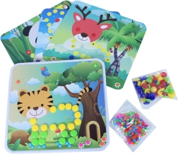 Mosaico colorato con pioli e immagini – 5 motivi