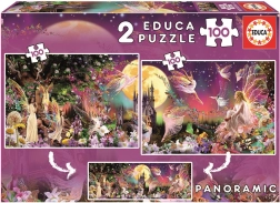 Puzzle Panorama Fate Incantate 2x100 pezzi