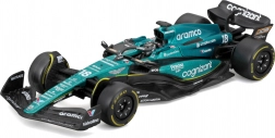 bburago 1:43 formula 1 aston martin amr23 #18 lance stroll – modello in metallo con pilota in cofanetto regalo