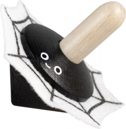 Detoa trottola di legno con feltro Ragno